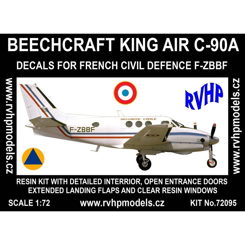 1/72 Beech King Air C-90A (French Civil Defence)