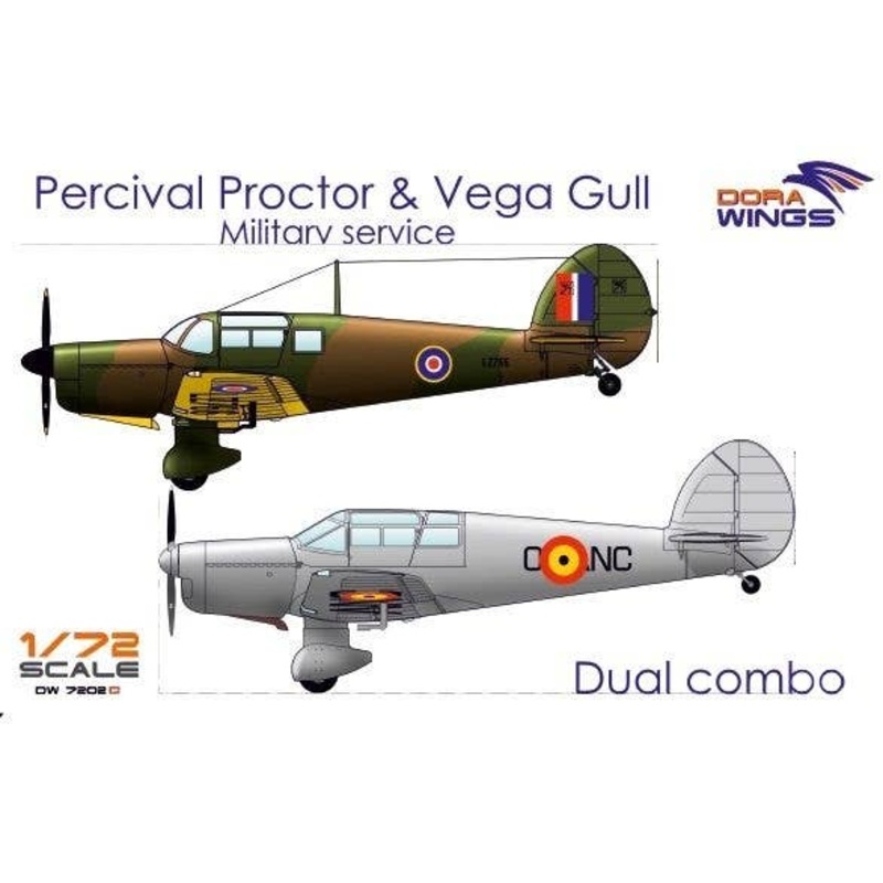 1/72 Percival Proctor & Vega Gull Dual Combo