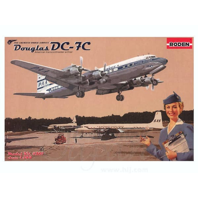 1/144 Douglas DC-7 Pan American Transcontinental Airliner