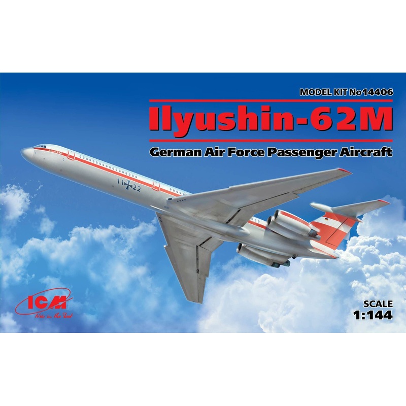 1/144 Ilyushin-62M German Air Force Passenger Aircraft