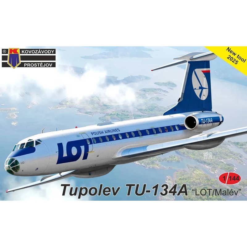 1/144 Tupolev Tu-134A LOT/Malev