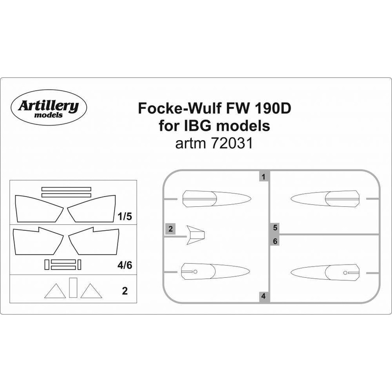 1/72 Fw 190D Mask (for IBG)