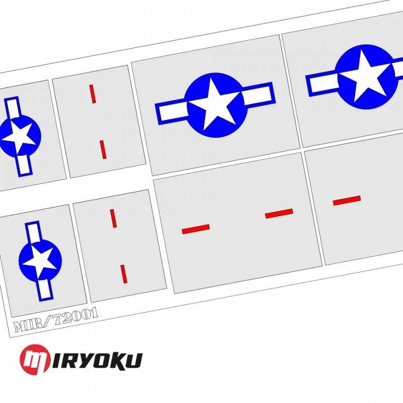 1/72 USAAF Insignie Phantom Painting Stencils
