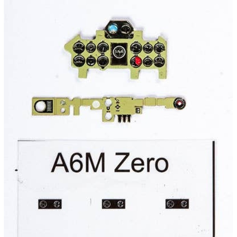 1/72 A6M2 Zero Fighter Type 52 Nakajima Color Colored Instrument Panel Tamiya Etc.