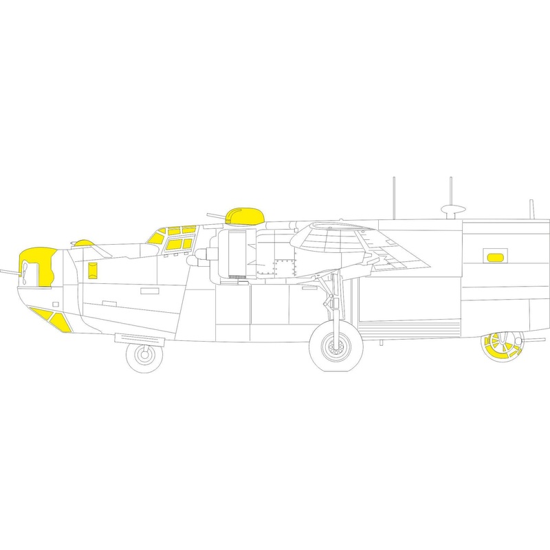 1/72 B-24H Mask (for Airfix)