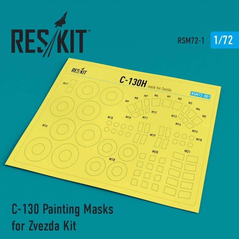 1/72 C130 Painting Masks for Zvezda Kit