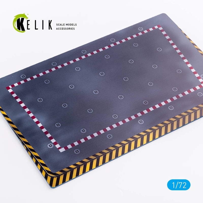 1/72 Charles de Gaulle lift - Base - Acrylic 3 mm (280 x 180 mm) (170 g)