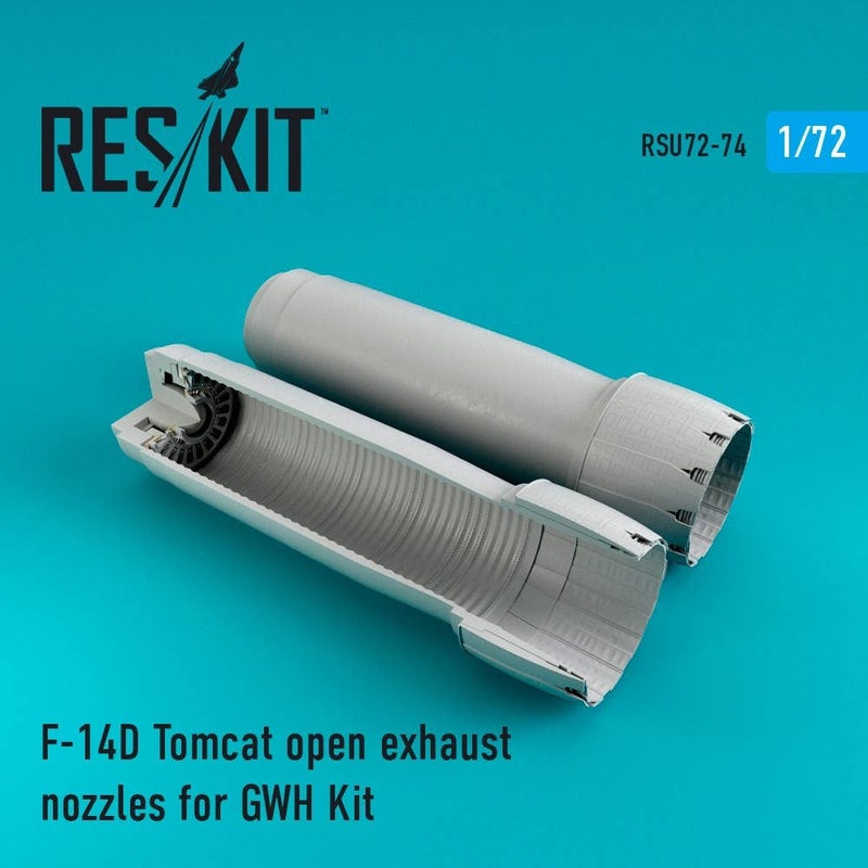 1/72 F-14D Tomcat Open Exhaust Nozzles (for Great Wall Hobby)