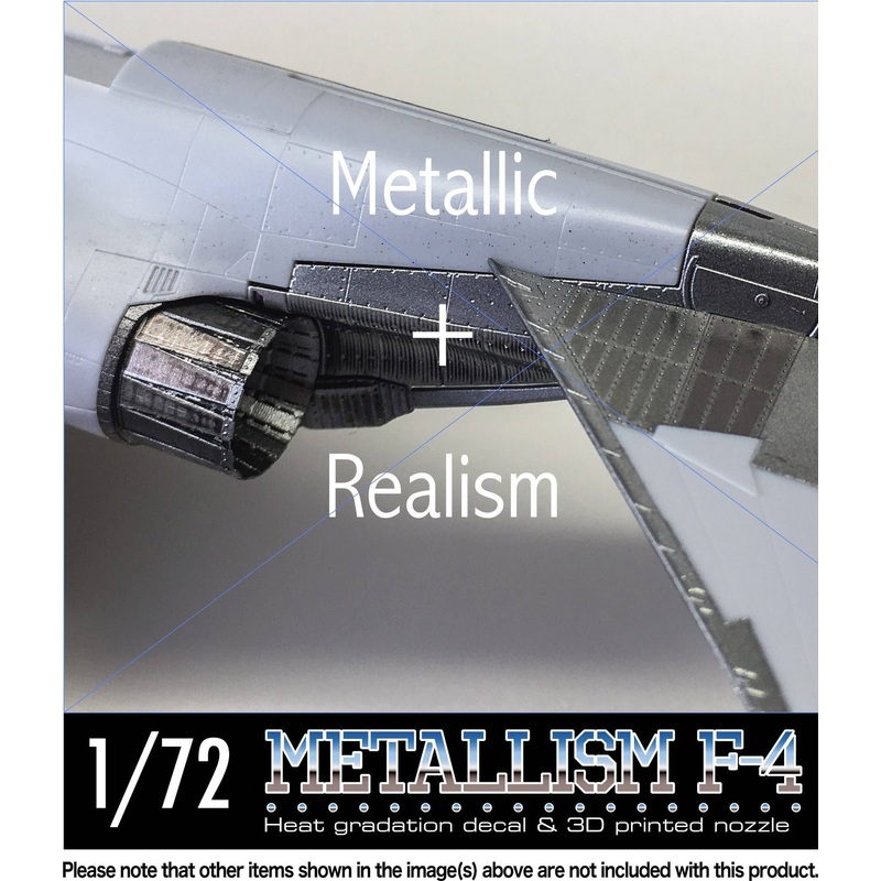 1/72 HMAM3 Metallism F-4E Nozzle & Decal