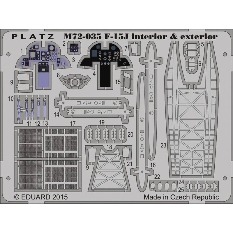 1/72 JASDF F-15J Eagle Etching Parts