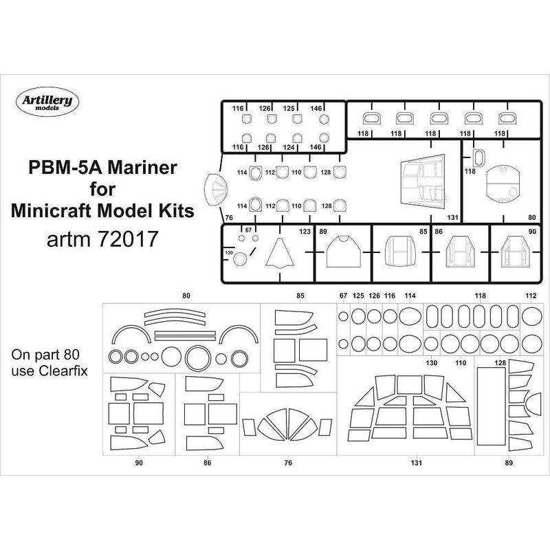 1/72 PBM-5A Mariner MASK, for Minicraft