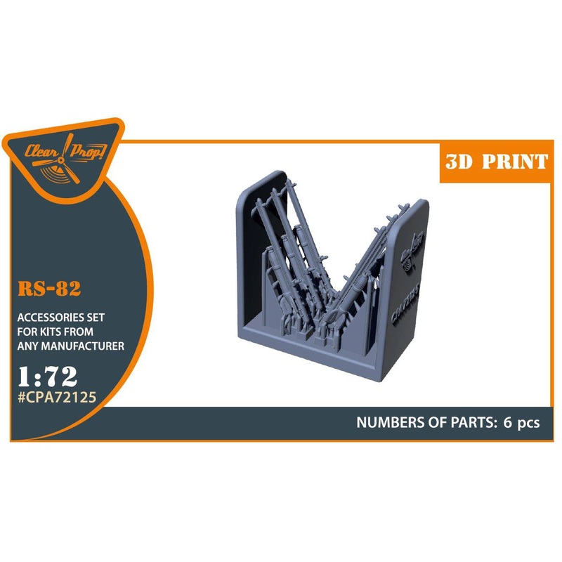 1/72 RS-82 used on the following airplanes: I-15bis, I-16, I-153, Yak-1, Yak-7, Su-2, A-7