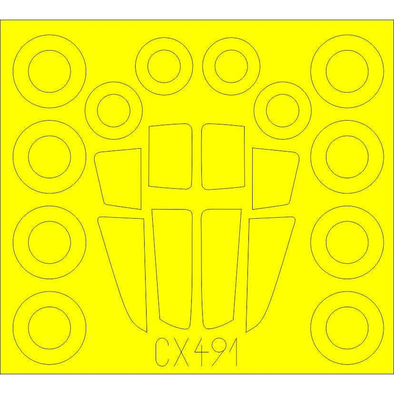 1/72 Sukhoi Su-34 Masking Sticker (for Trumpeter)