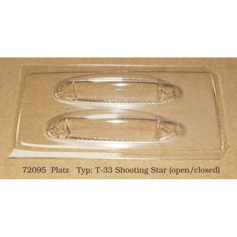 1/72 T-33 Shooting Star  Canopy (Open-Closed) (for Platz)