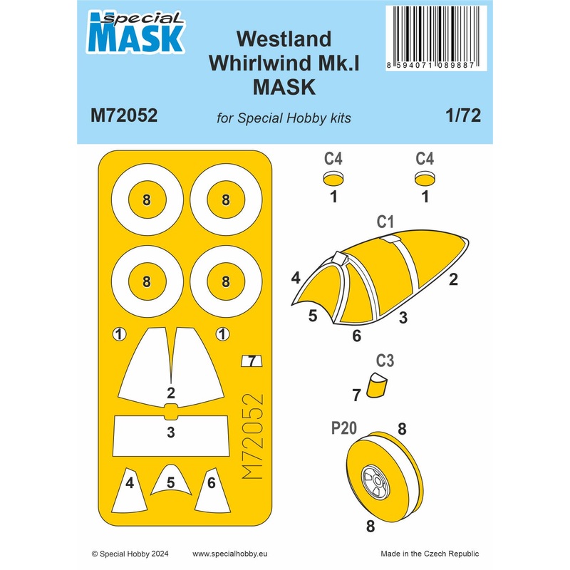 1/72 Westland Whirlwind Mk.I MASK (for Special Hobby)