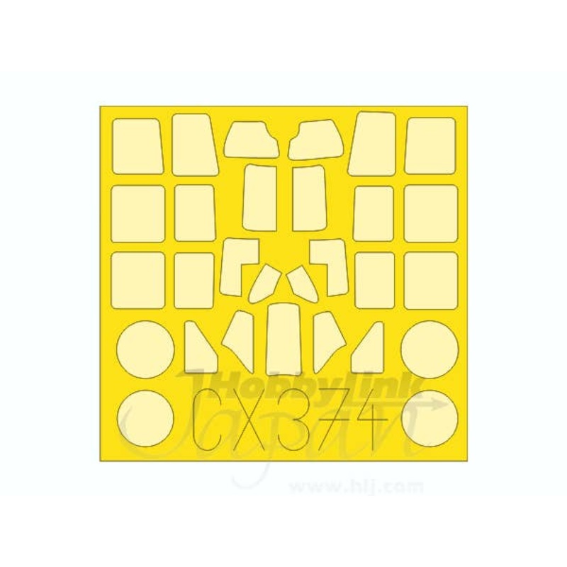 1/72 A6M3 Die-Cut Flexible Mask (for Tamiya)