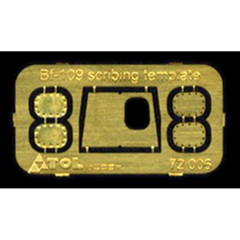 1/72 Bf-109F/G/K Master Compass Hatch Scribing Template