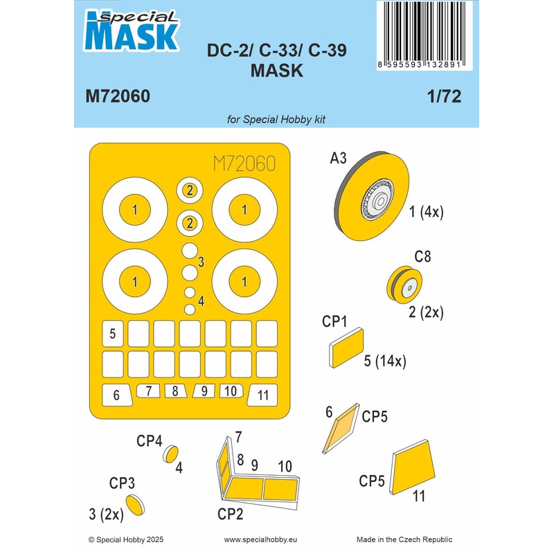 1/72 DC-2/C-33/C-39 MASK