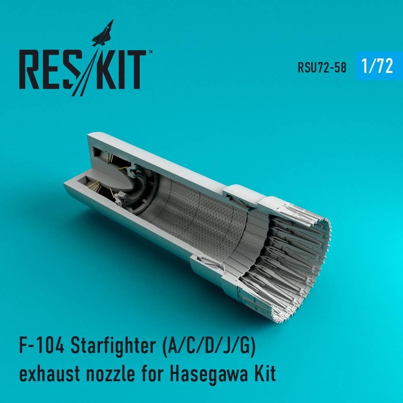 1/72 F-104 Starfighter (A/C/D/J/G) Exhaust Nozzle (for Hasegawa)