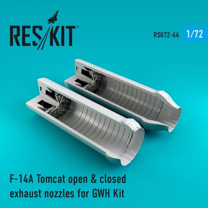 1/72 F-14A Tomcat Open & Closed Exhaust Nozzles (for Great Wall Hobby)