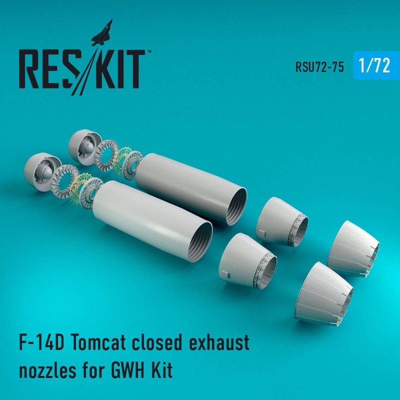 1/72 F-14D Tomcat Closed Exhaust Nozzles (for Great Wall Hobby)