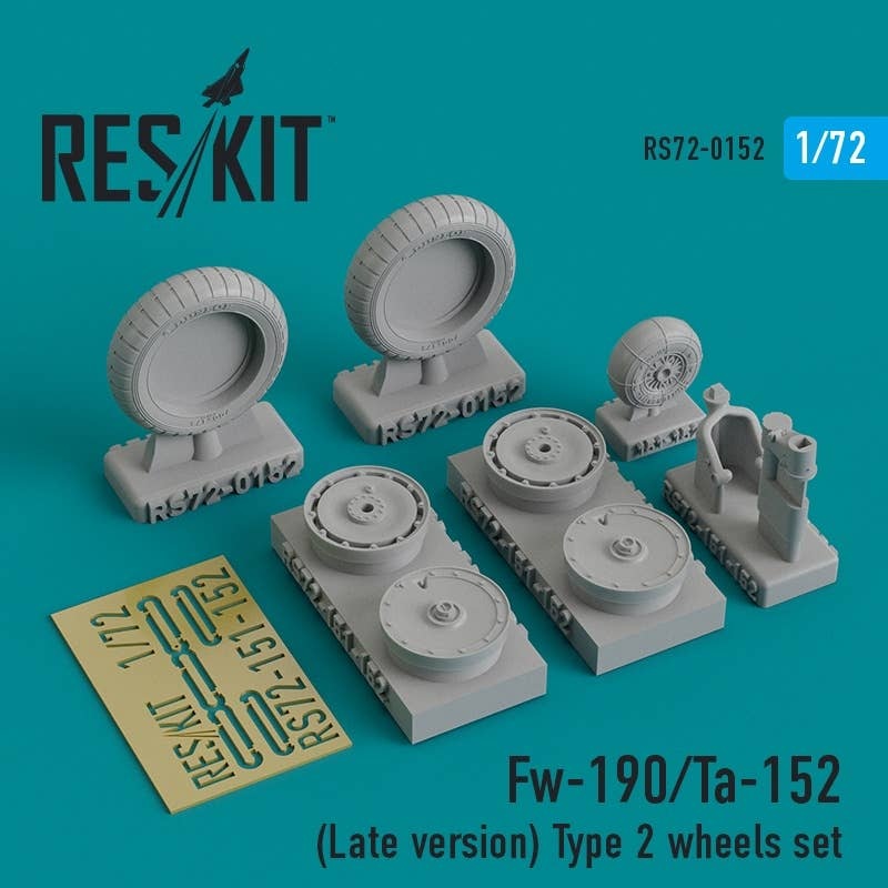 1/72 Fw190/Ta-152 (Late Version) Type 2 Wheels Set