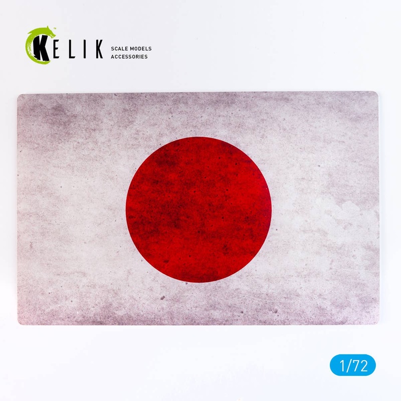 1/72 Japan Flag - Base - Acrylic 3 mm (280 x 180 mm) (170 g)