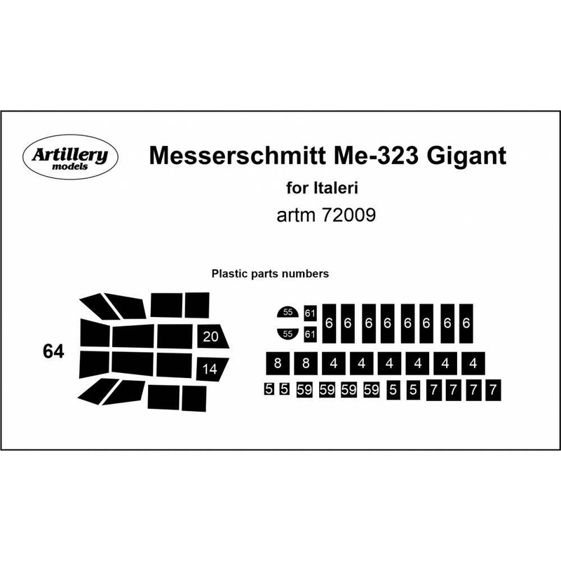 1/72 Me 323 Gigant MASK, for Italeri