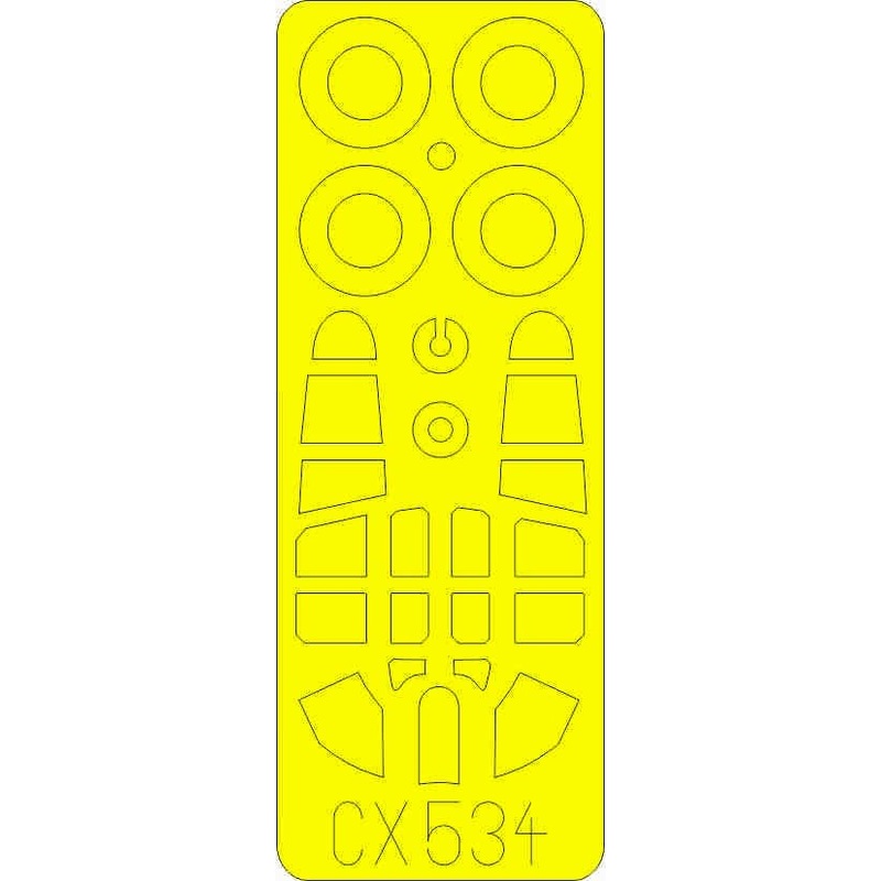 1/72 P-40K Masking Seal (for Special Hobby)