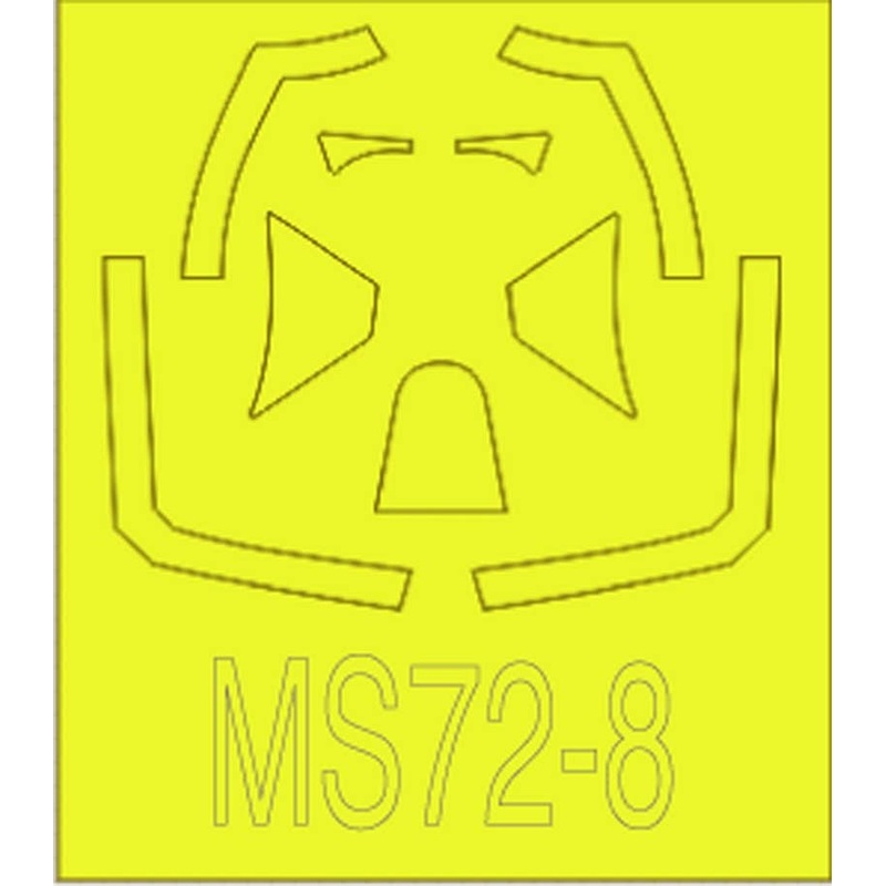 1/72 Spitfire Mk.XVI Bubbletop Mask Sheet