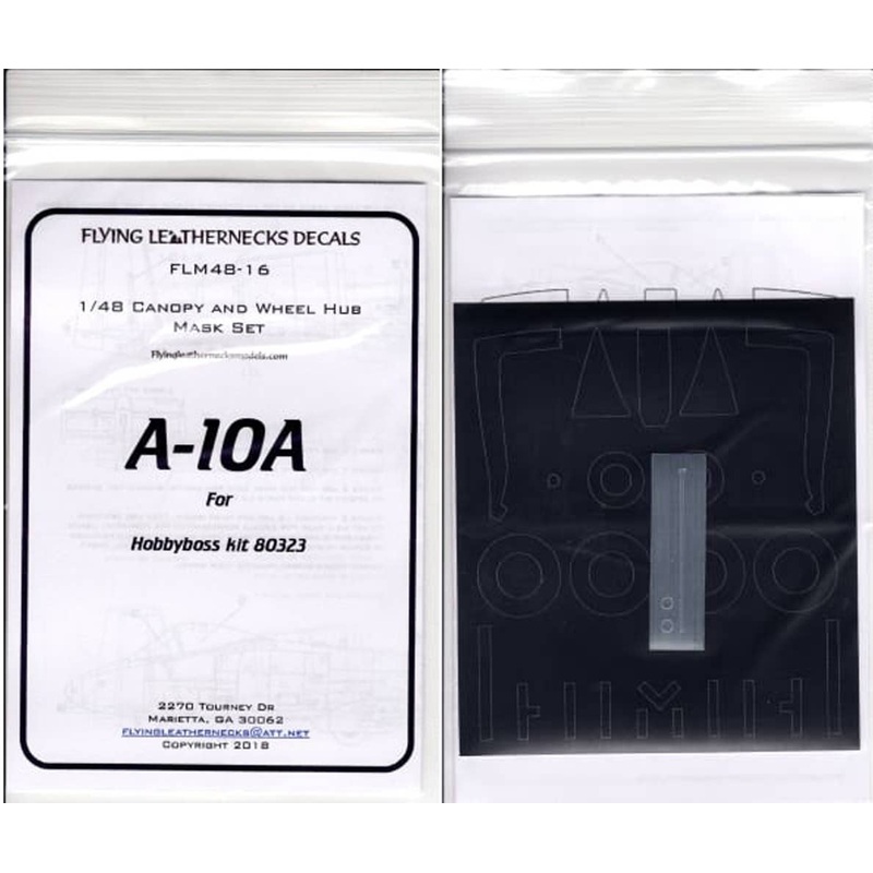 1/48 A-10A Canopy & Wheel Mask (for Hobby Boss)