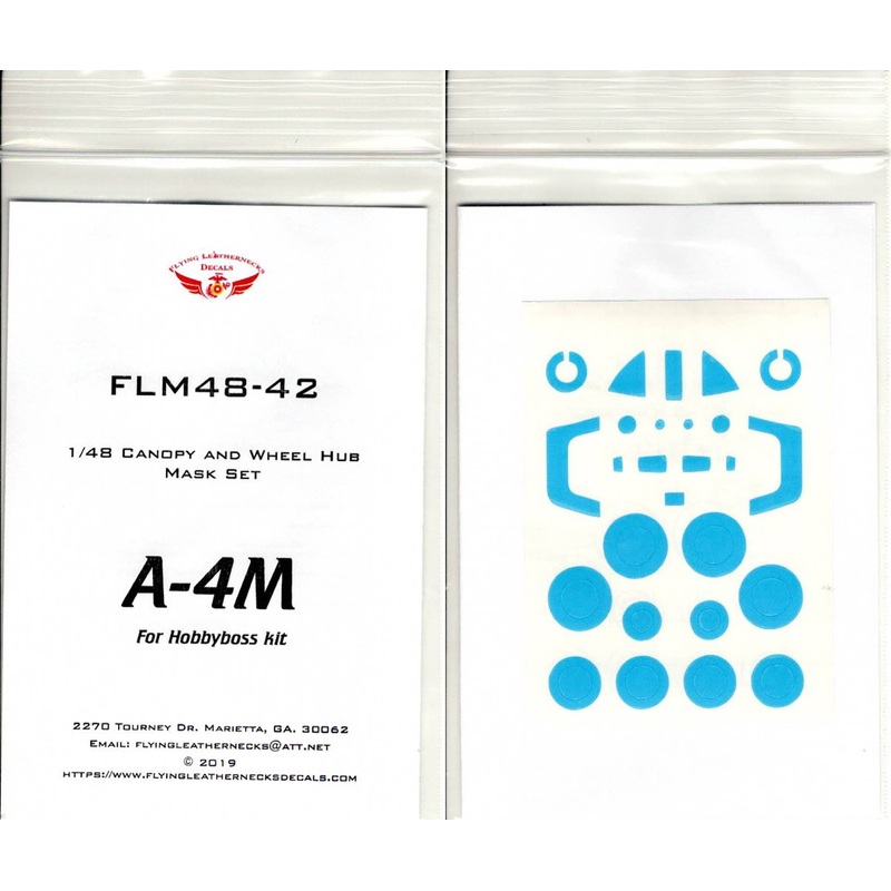 1/48 A-4M Canopy & Wheel Mask Set (For HB Kit)