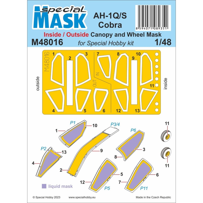 1/48 AH-1Q/S Cobra MASK