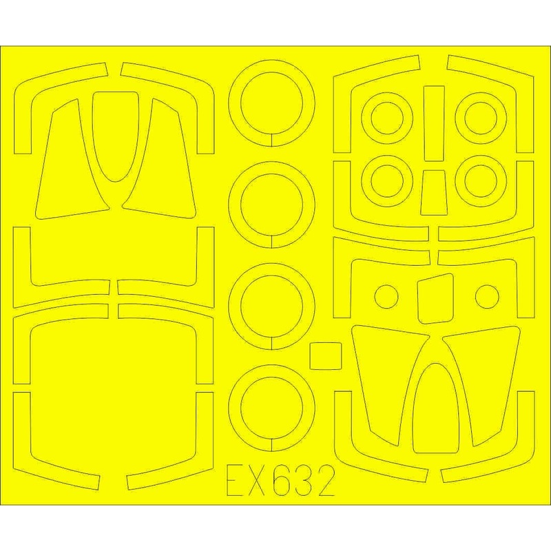 1/48 F-101B TFace Masking Seal (for Kitty Hawk)