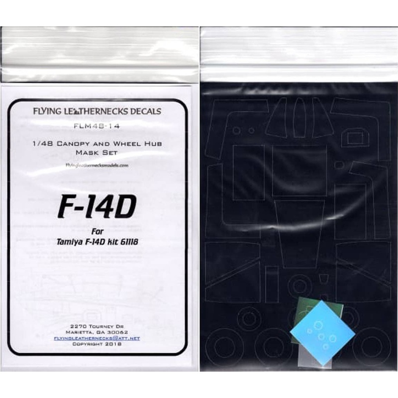 1/48 F-14D Canopy & Wheel Mask