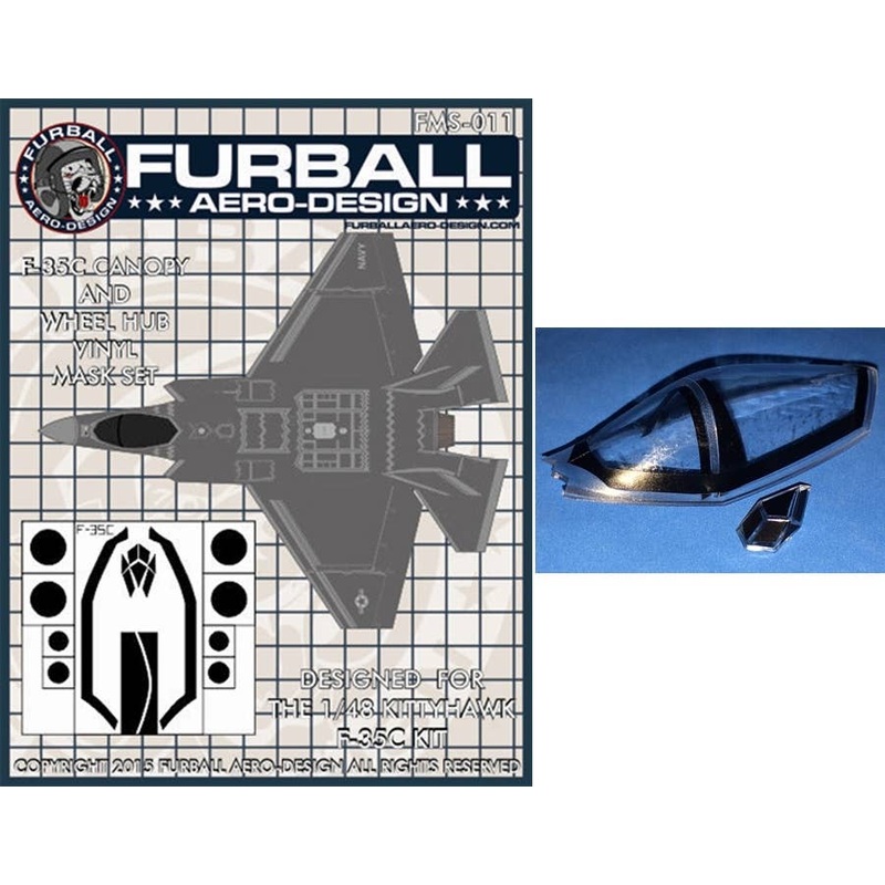 1/48 F-35C Vinyl Mask Set (for Kitty Hawk)