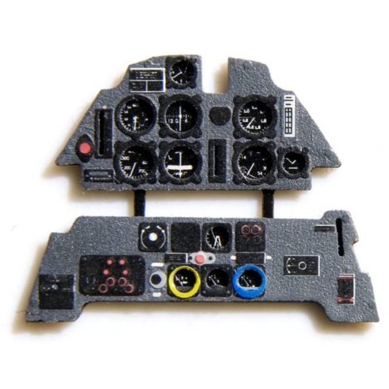 1/48 Messerschmitt Bf109E Coloring instrument panel Eduard