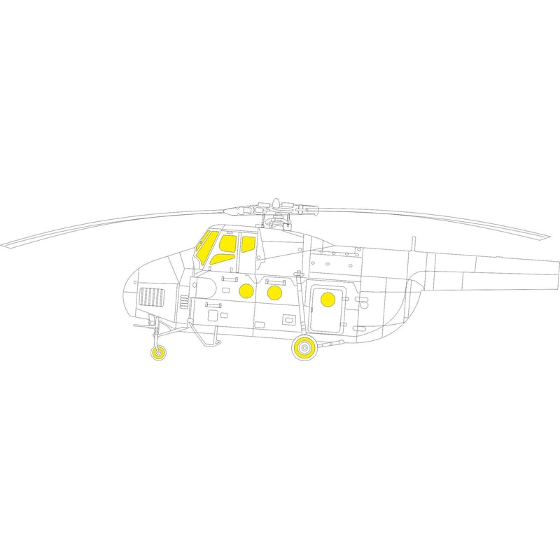 1/48 Mi-4 paint mask for Trumpeter