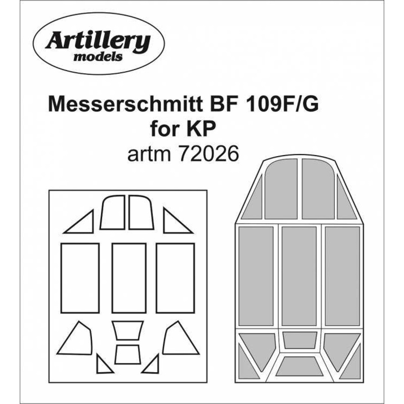 1/72 Messerschmitt Bf 109F/G MASK, for KP