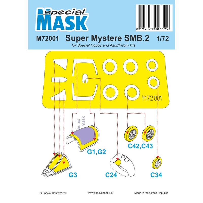 1/72 SMB-2 Super Mystere Mask (for Special Hobby/Azur Frrom)