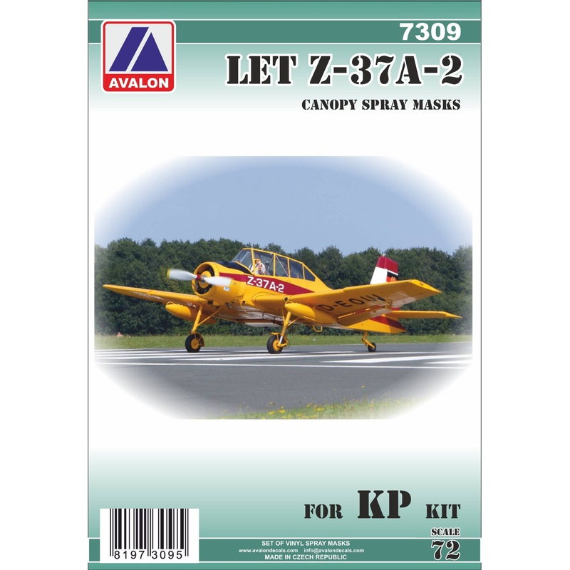 1/72 Z-37A-2 Cmelak Canopy Mask (for KP Models)