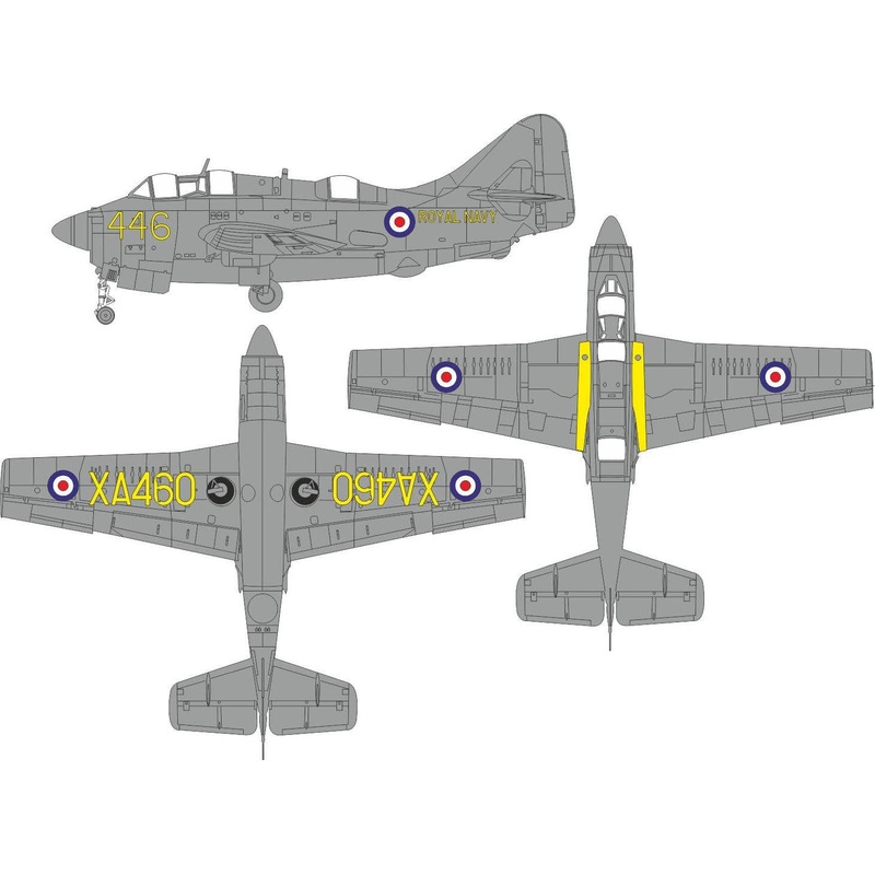 Gannet AS.1/AS.4 National & A/C Marking Mask (for Airfix)