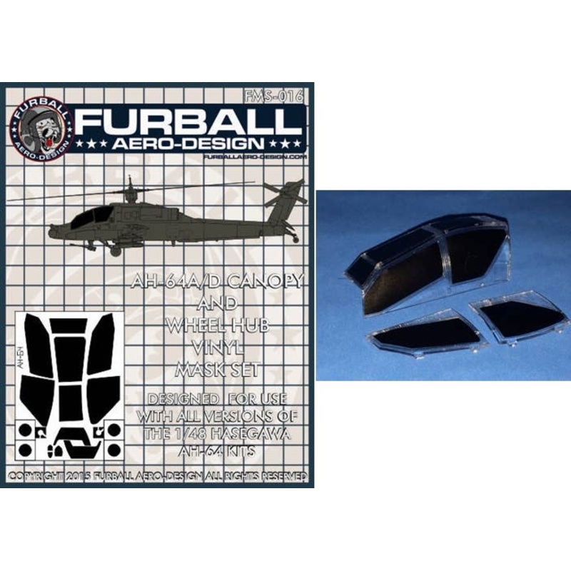 1/48 AH-64 Vinyl Mask Set (for Hasegawa)