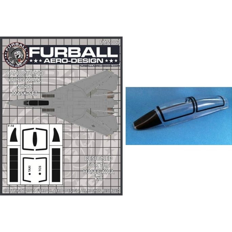 1/48 F-14 Vinyl Mask Set (for Hasegawa)
