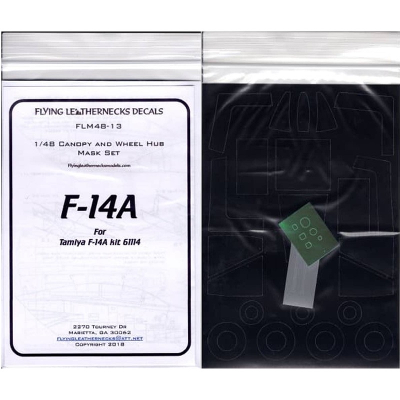 1/48 F-14A Canopy & Wheel Mask