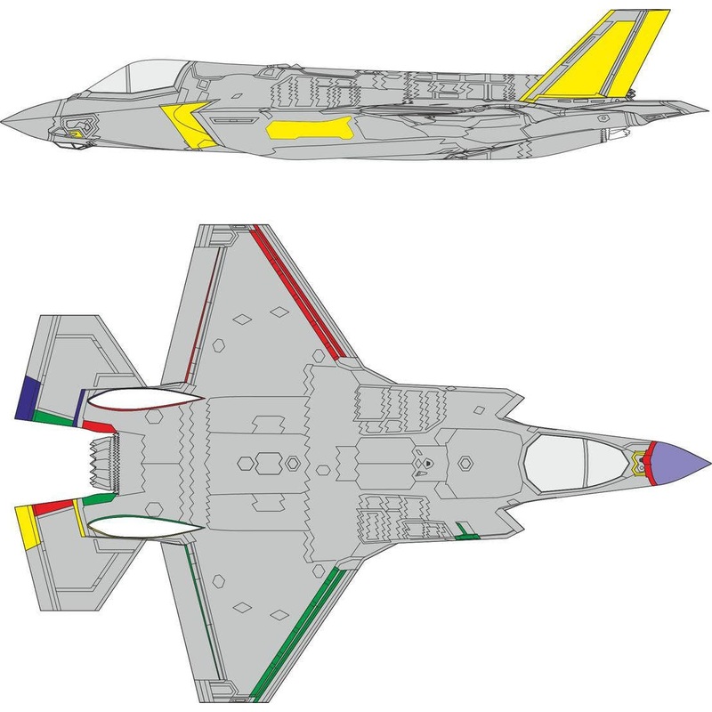 1/48 F-35B RAM Coating Mask (for Tamiya)