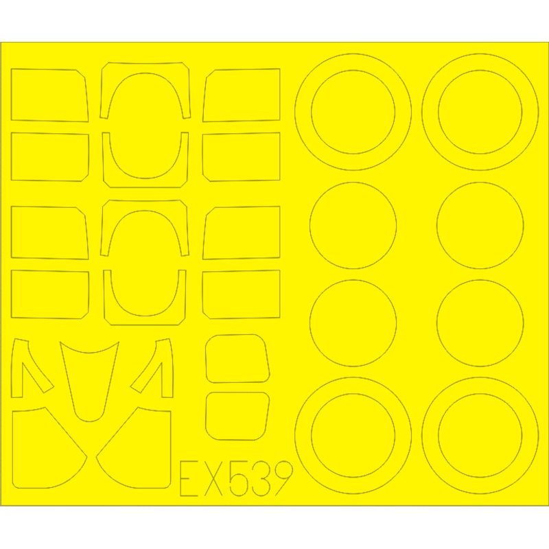 1/48 F6F-5/5N Masking Sheet (Eduard)