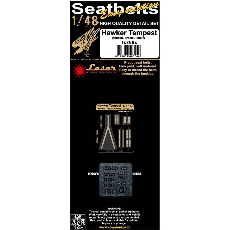 1/48 Hawker Tempest microfiber seat belt (for Eduard/Special Hobby)