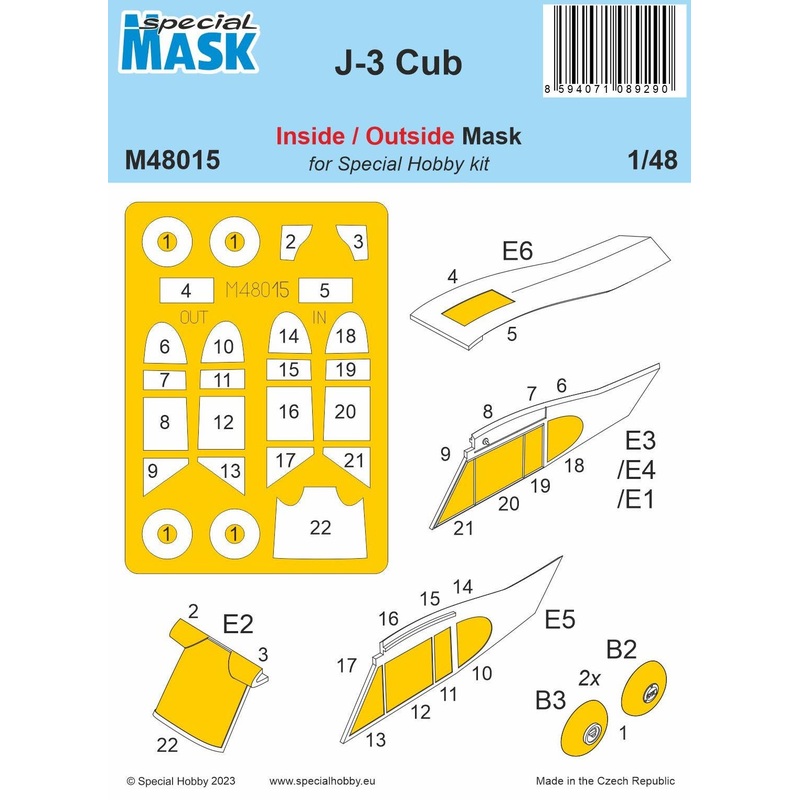 1/48 J-3 Cub MASK