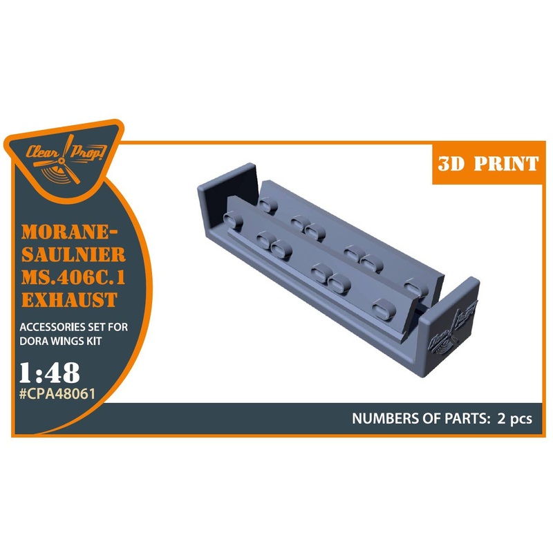 1/48 Morane-Saulnier exhausts for Dora Wings kit